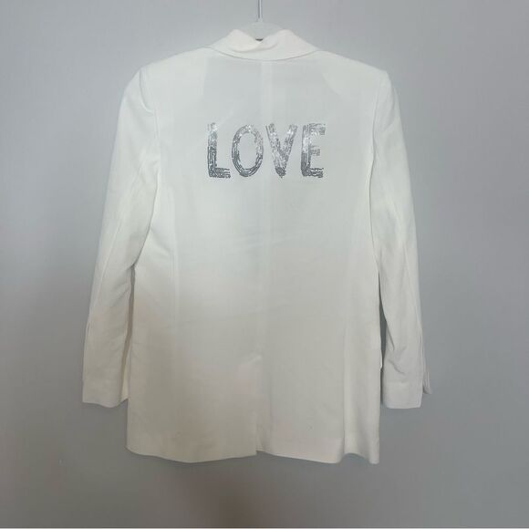 Zadig & Voltaire Viva Gradient Love Embellished Blazer New - Picture 9 of 14